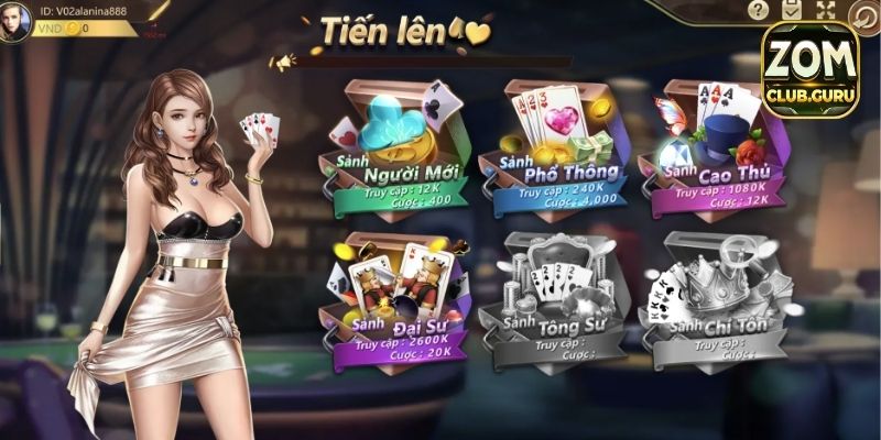 Luật chơi Tiến lên Zomclub